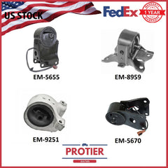 Fits Infiniti I30/I35 1996 - 2004 3.0L/3.5L Auto Engine & Transmission Mount Set 6B93BC-57