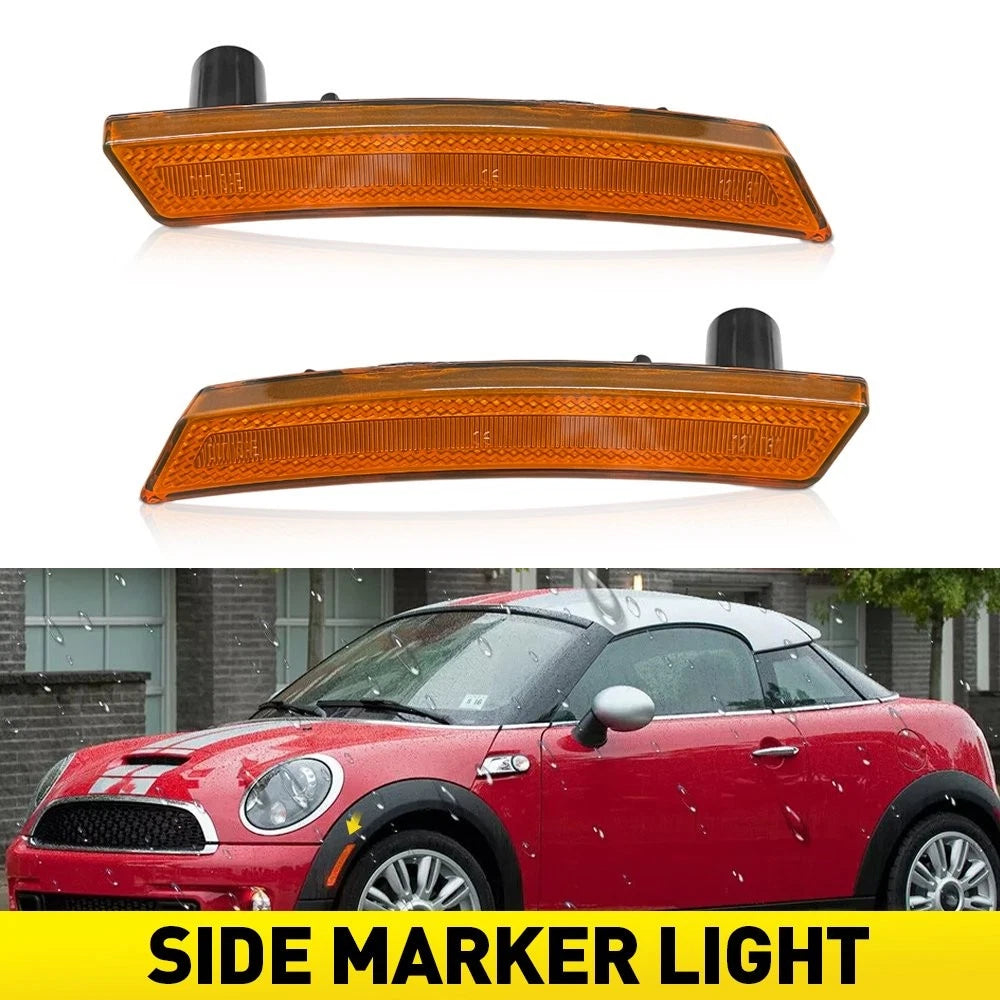 Amber Front Fender Side Marker Light Fit MINI Cooper R55 R56 R57 R58 2007-2016 A 6B93BC-57