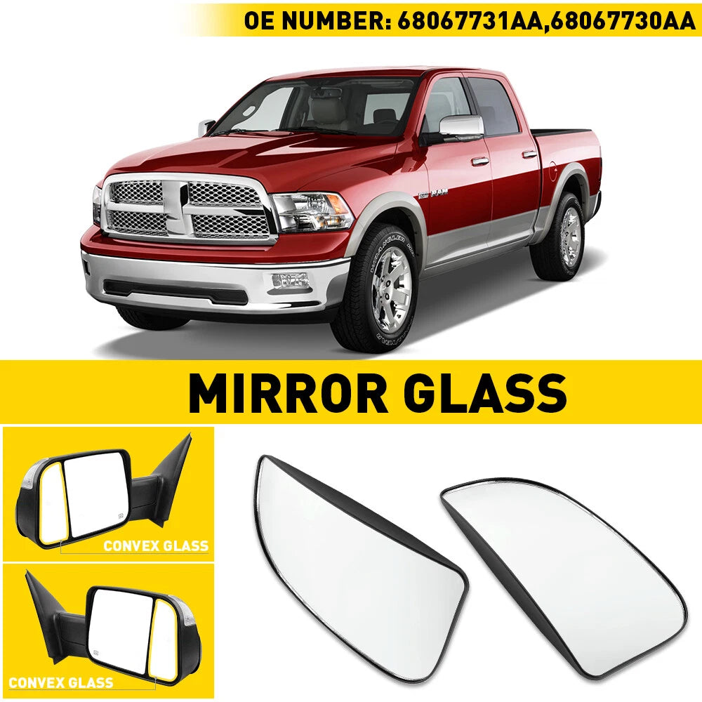 Left Right For Dodge Ram 1500 3500 2500 Tow Mirror Spotter lower Glass 2010-20 A 6B93BC-57
