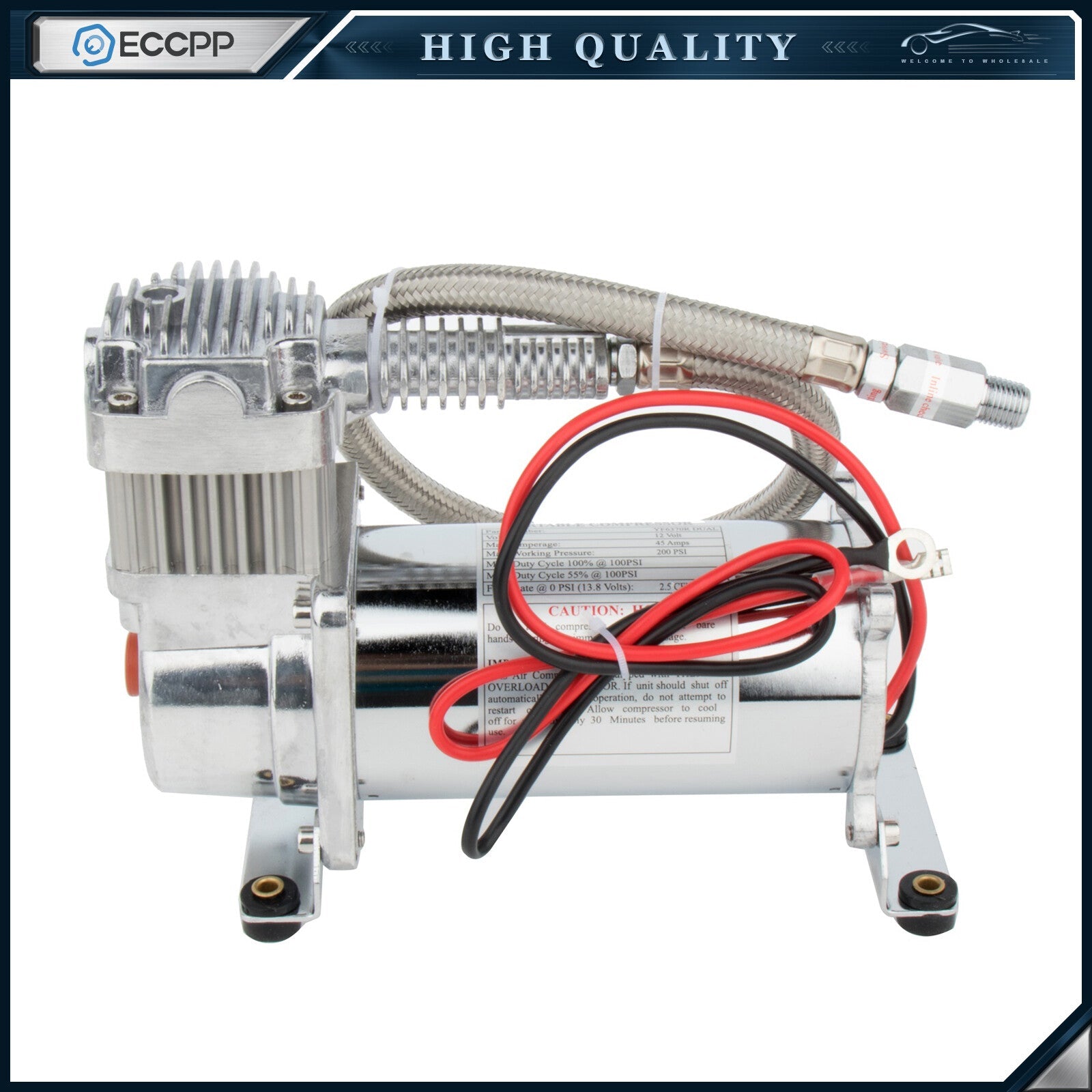 2 Pcs 12v 200 PSI Air Compressor Kit For Train Horns Bag Suspension KOEEP