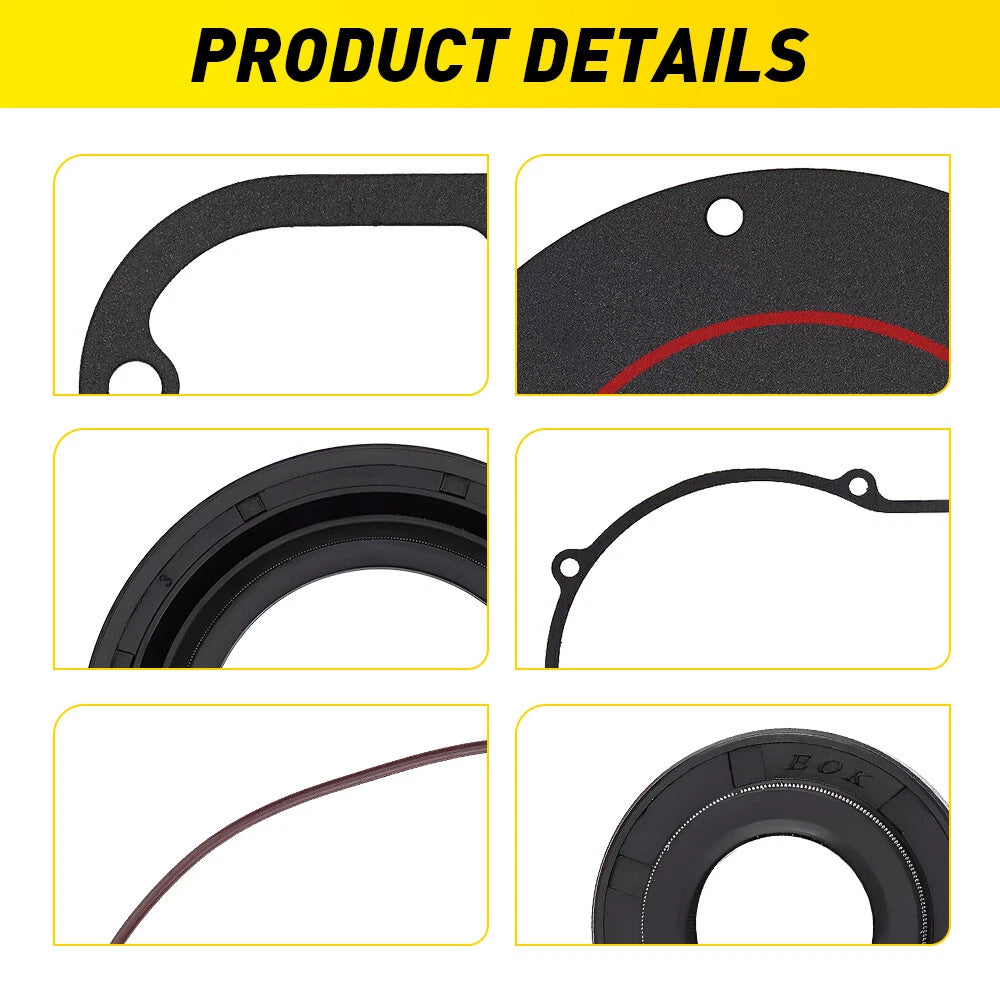 Clutch Primary Cover Gasket Seals Kit for 1999-2005 Harley Dyna Softail Models A 6B93BC-57