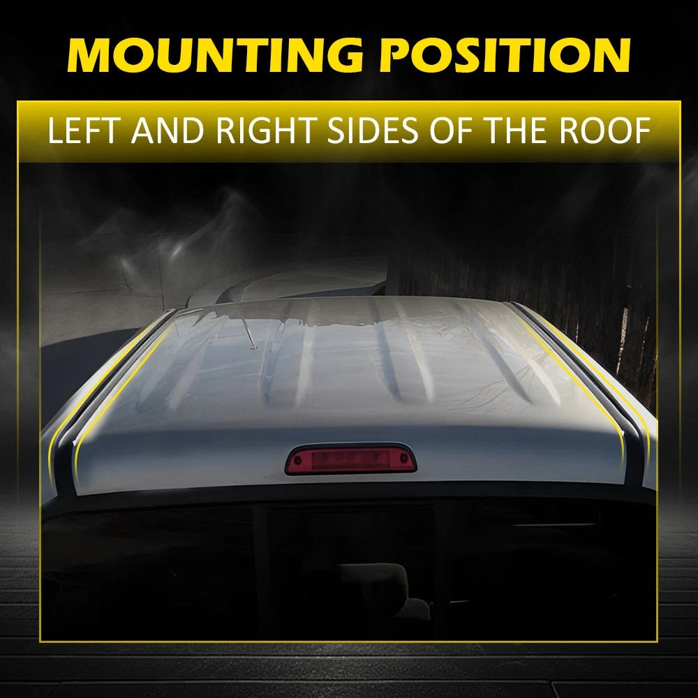 For 2005-2015 Toyota Tacoma Double Cab 2pcs Roof Drip Trim Molding Left Right EA 6B93BC-57