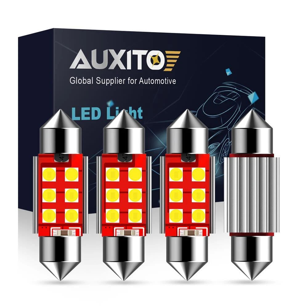 LED Interior Lights 4x AUXITO 36MM Canbus Festoon LED Dome Map Bulb DE3423 EOA AUXITO