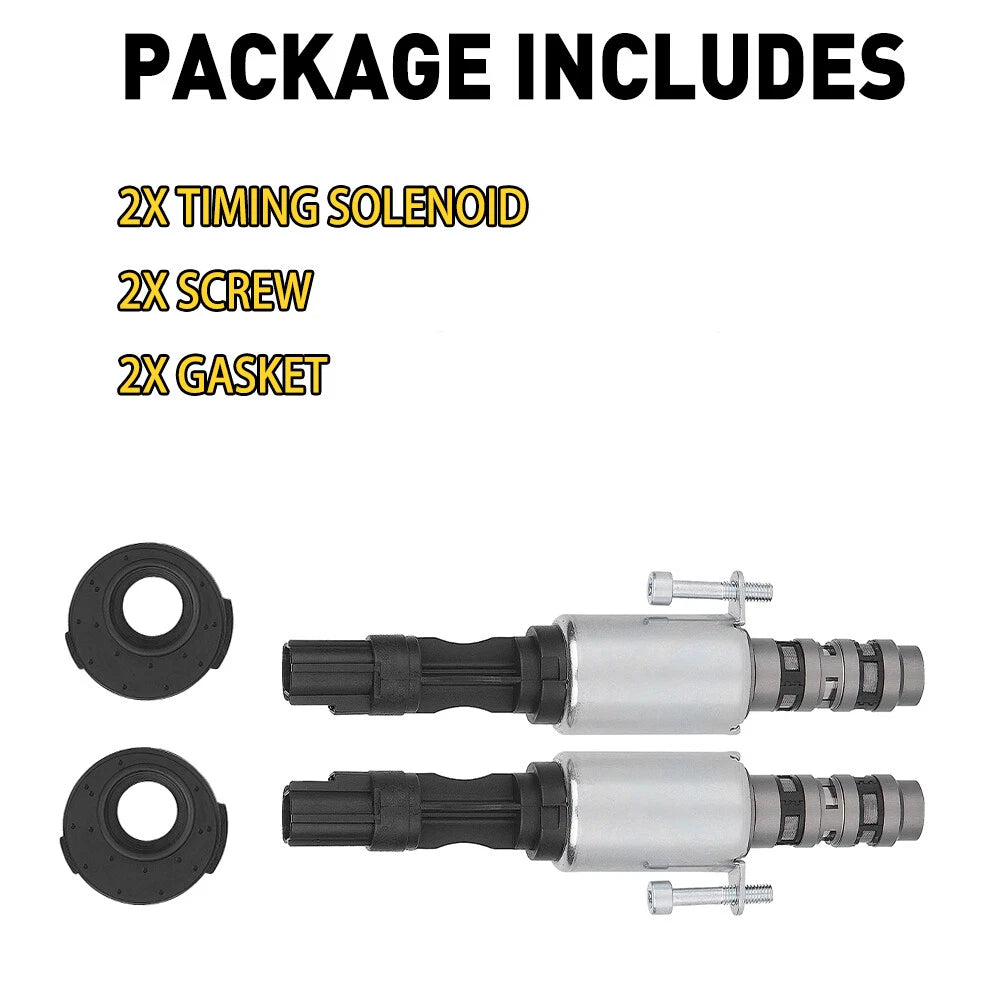 2PC VCT VVT Variable Valve Timing Solenoid For 04-10 Ford F-150 05-14 Lincoln 6B93BC-57