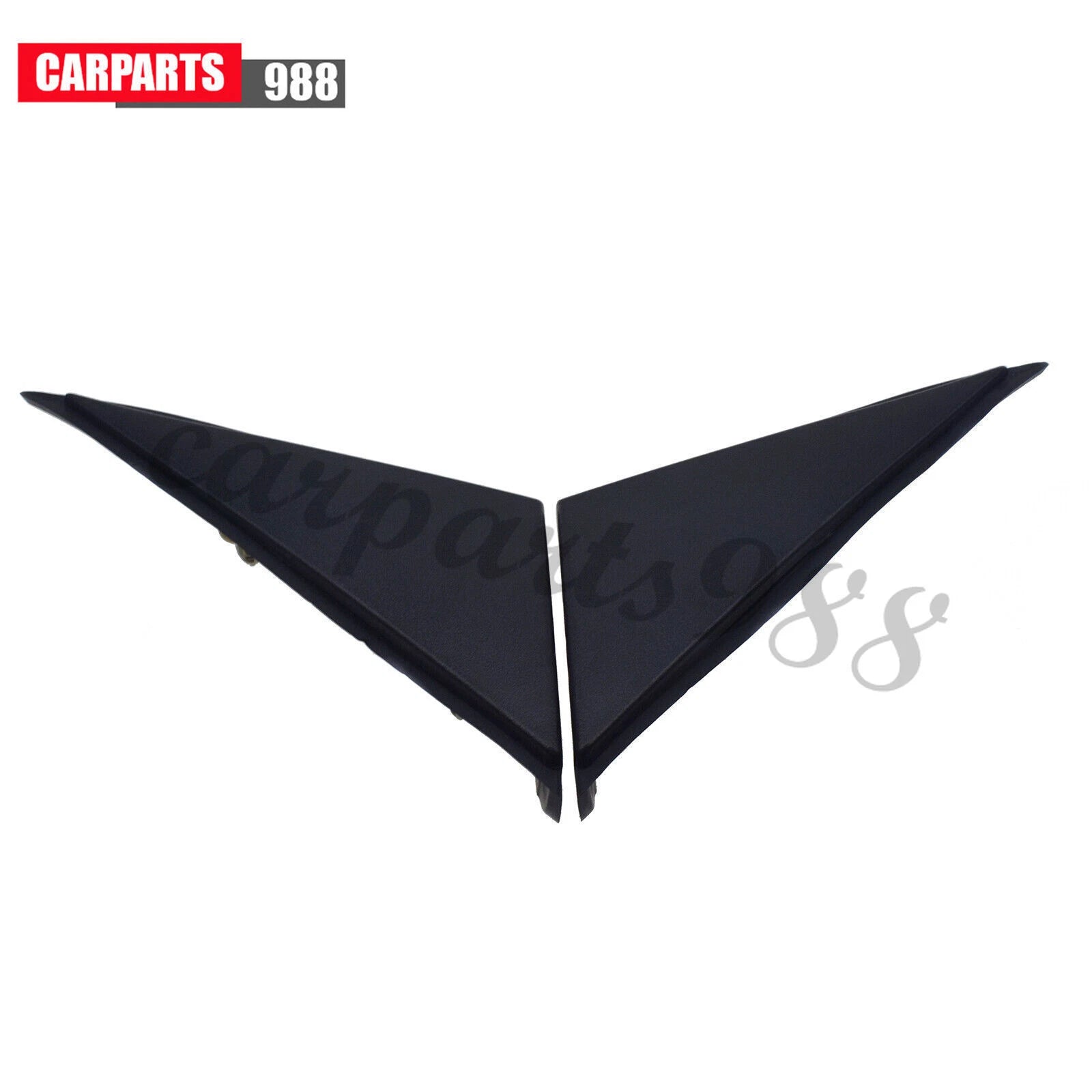 2Pcs Left Right Fender Pillar Molding Garnish Black for 2011-2015 Hyundai Sonata 6B93BC-57