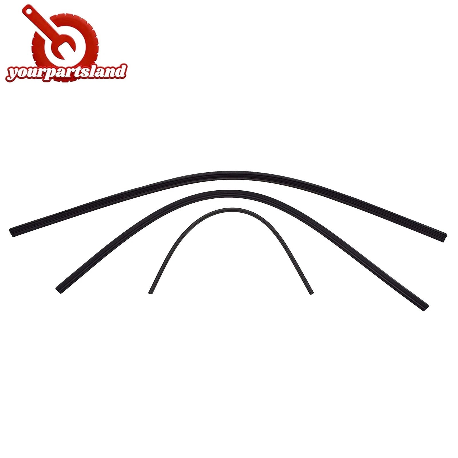 For Honda Pilot 2016-2022 Rubber Front Rear Wiper Inserts Set 3PCS 76622-SMA-004 6B93BC-57