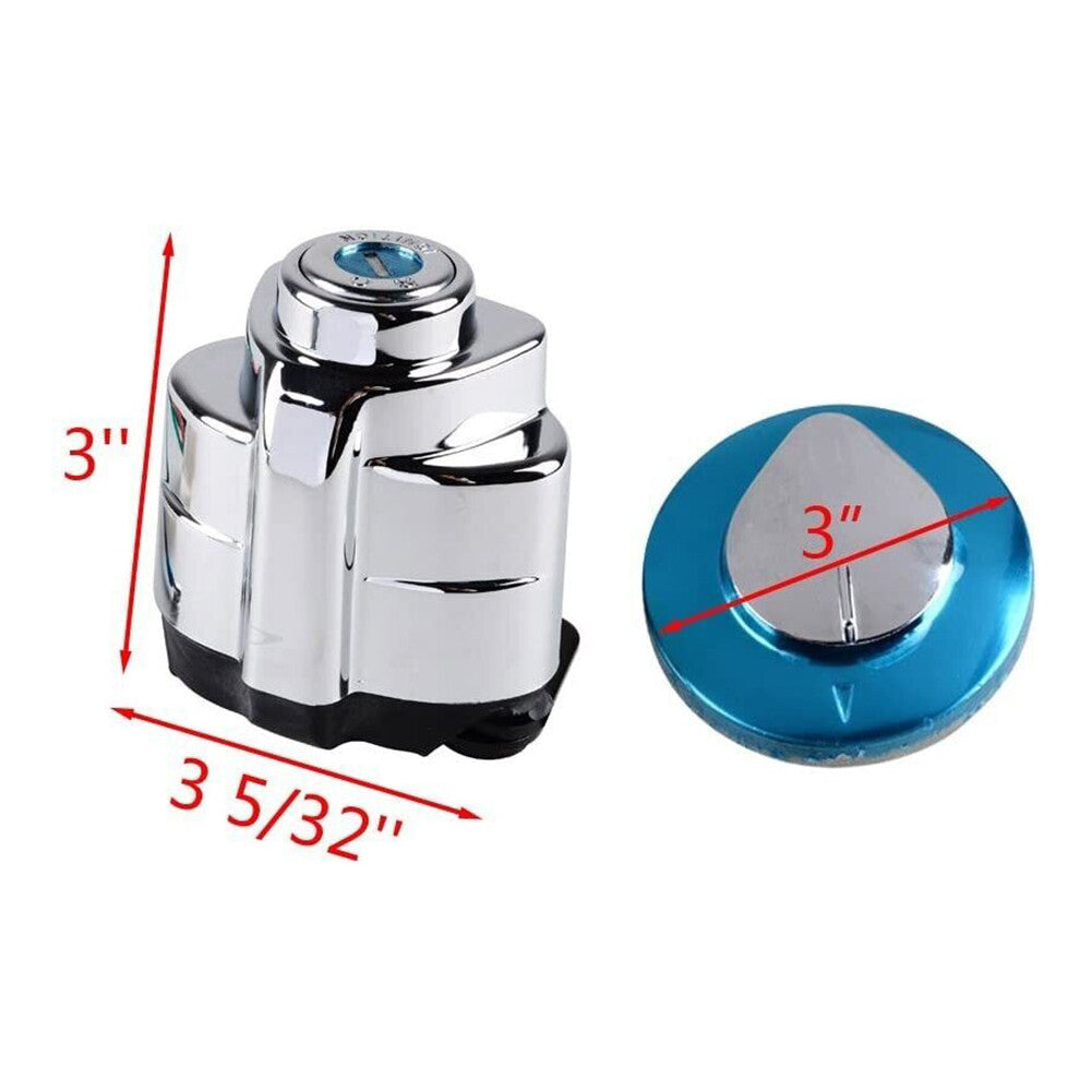Ignition Switch Fuel Gas Tank Cap Lock Set for Honda VT750 Shadow 750 1997-2007 6B93BC-57