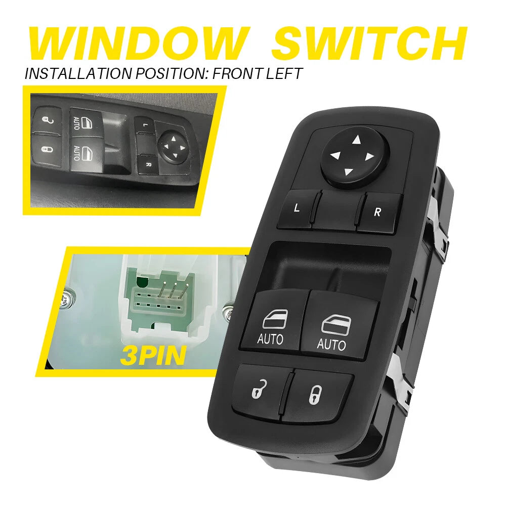 For 2015-2021 2022 Dodge Challenger Front Left Power Door Window Control Switch 6B93BC-57