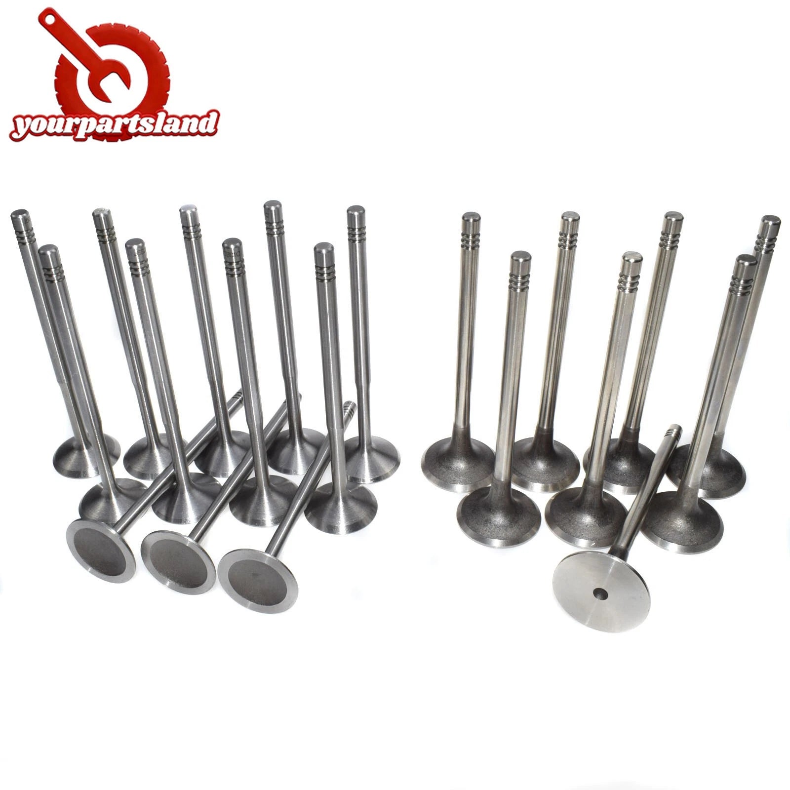 Set Intake Exhaust Valves 20pcs For VW Jetta AUDI A4 SEAT SKODA 1.8 Turbo DOHC 6B93BC-57