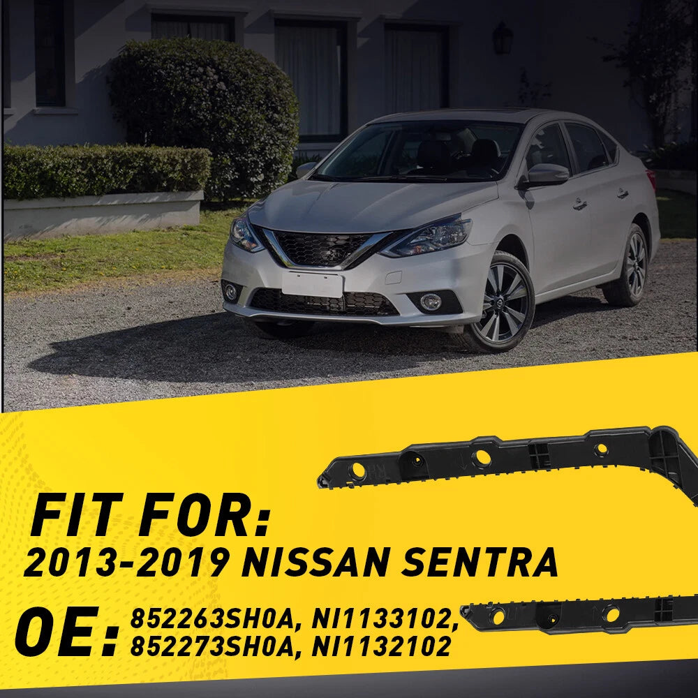 2X Left Right Rear Bumper Cover Bracket Support For 2013-2019 Nissan Sentra EOA 6B93BC-57