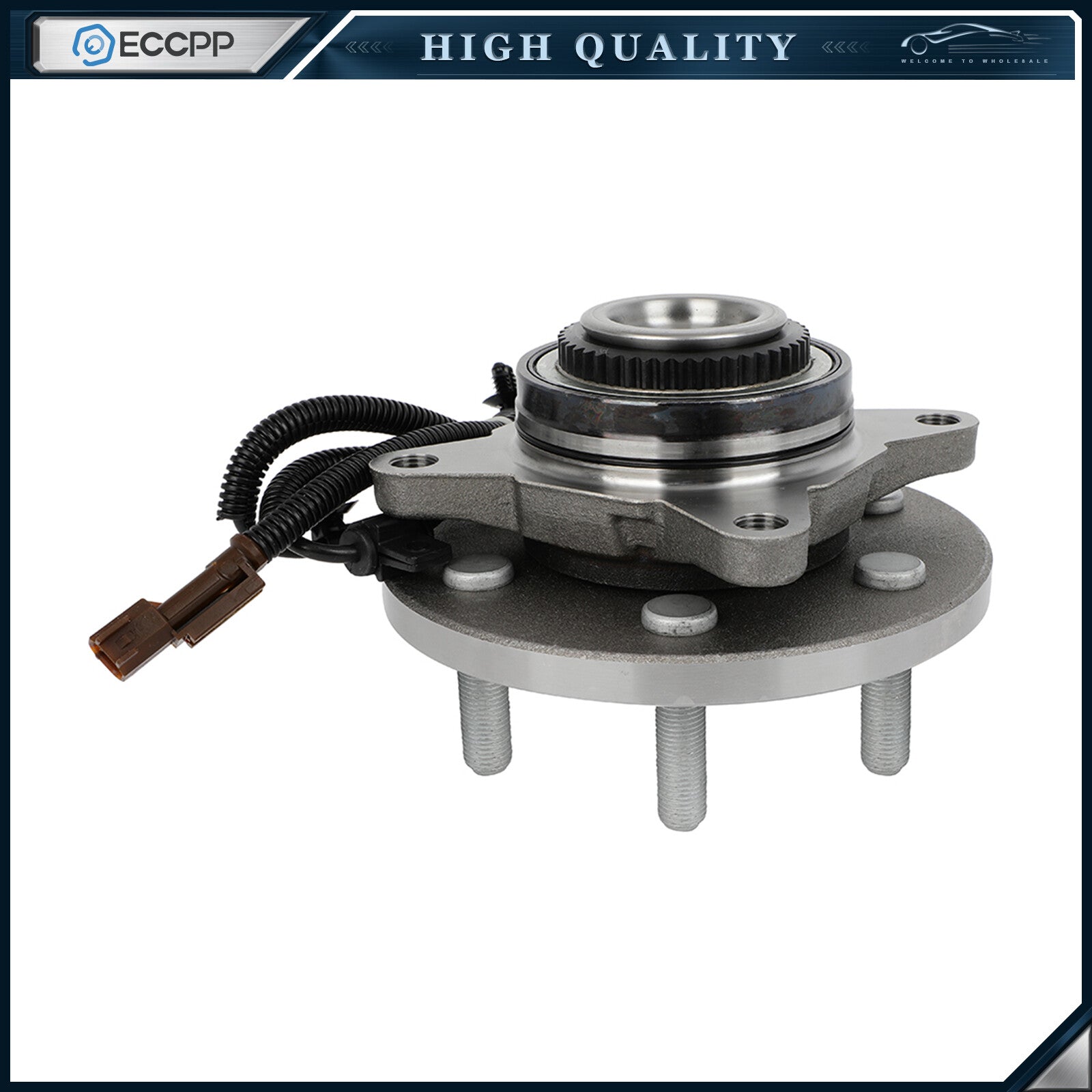 1Pc Wheel Hub Bearing Assembly Front 4WD For 2015 2016 2017 Ford F-150 Truck 6B93BC-57