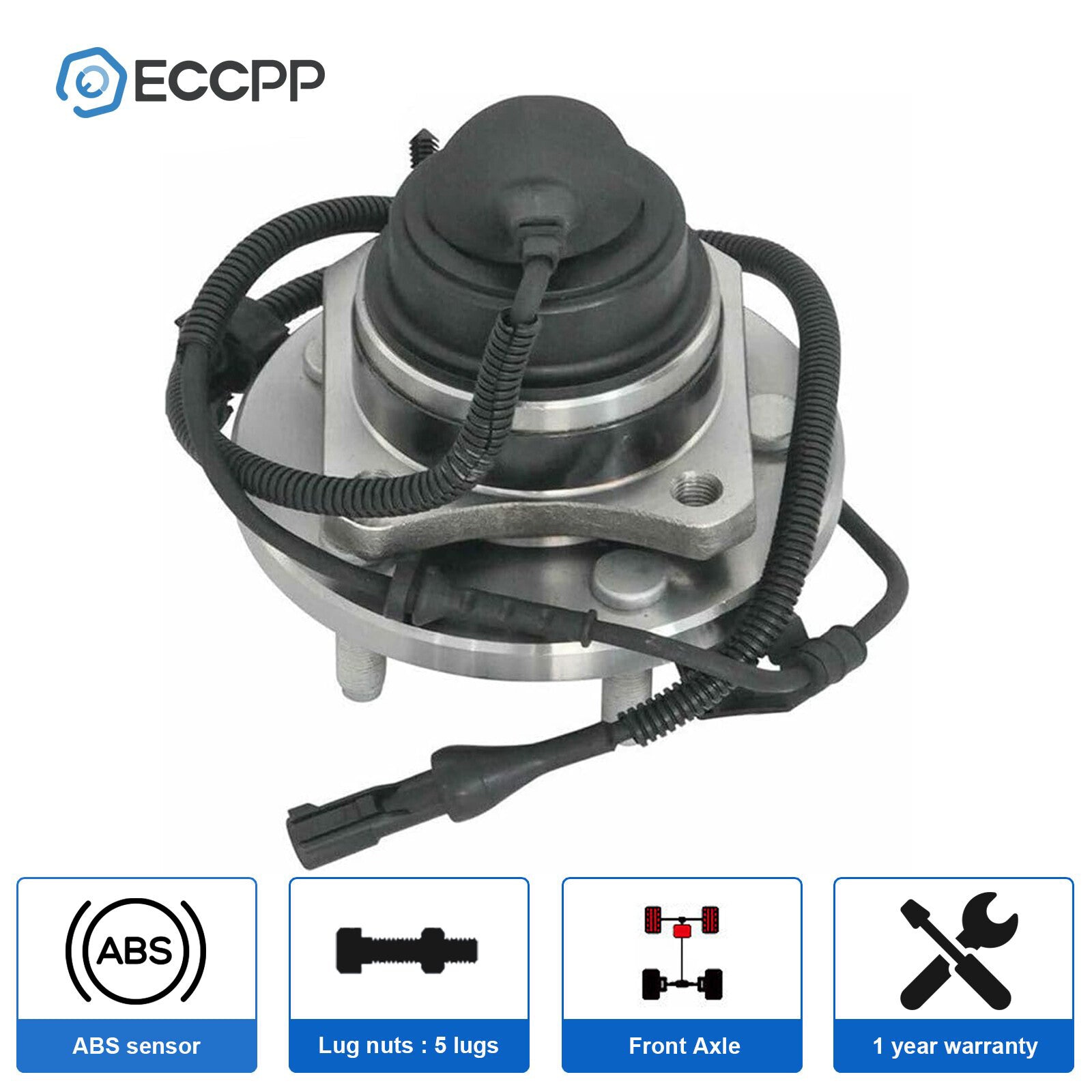 1Pc Wheel Hub Bearing Front For Ford Crown Victoria Lincoln Town Car 2005-2011 6B93BC-57