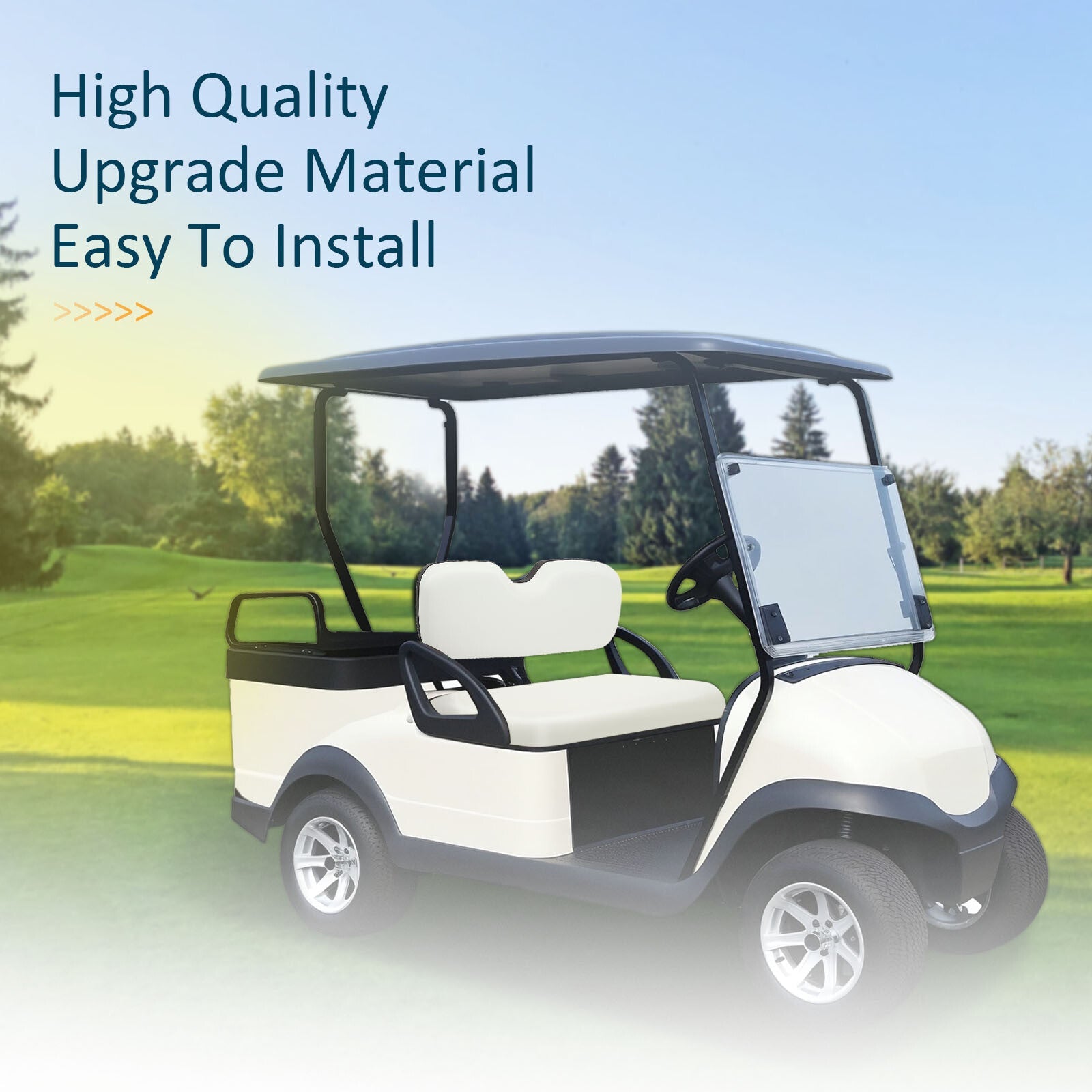 Fits For Madjax & GTW Golf Cart Rear Seat Kits Rear Golf Cart Cushion Set White 6B93BC-57