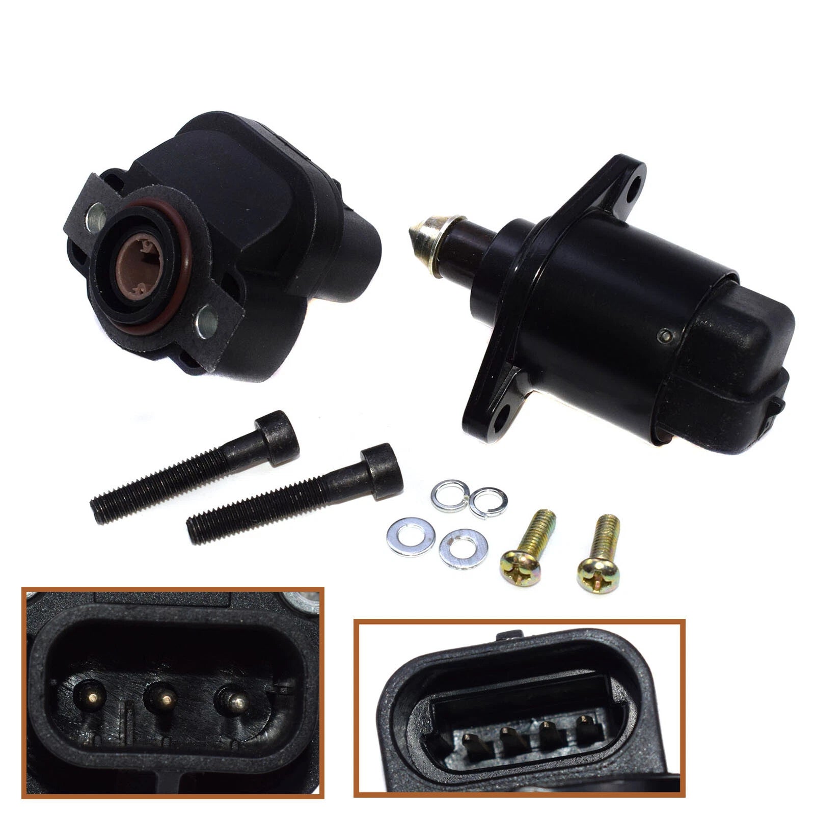 Idle Control Valve & Throttle Position Sensor For Eagle Chrysler Dodge Voyager 6B93BC-57
