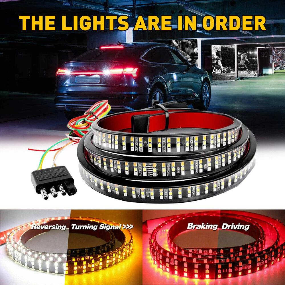 For GMC SIERRA 1500 2500 6 Function LED Truck Strip Rear Tailgate Light Bar EOA 6B93BC-57