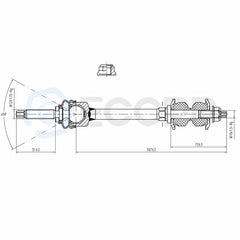 4PCS  Front Sway Bars Outer Tie Rod Links Parts Fits 2005-2009 Dodge Dakota 2WD 6B93BC-57