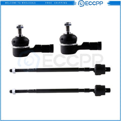 Front Steering Inner & Outer Tie Rod End Suspension For 1993-1994 Dodge Colt