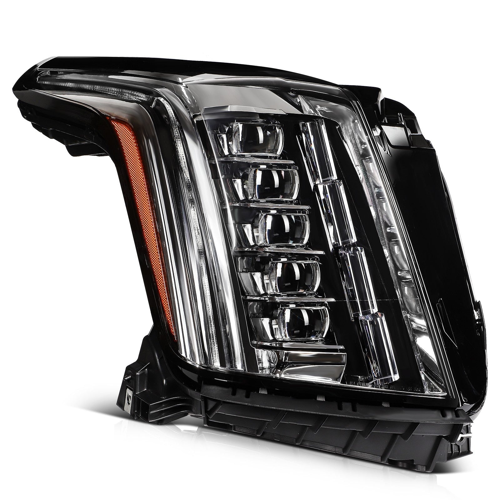 ECCPP LED Headlights Assembly For Cadillac Escalade 6.2L 2015-2020 Pair Black 6B93BC-57