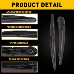 Rear Wiper Windshield Arm & Blade for 12-20 Chevrolet Sonic 1.4L 1.8L 95016790 6B93BC-57