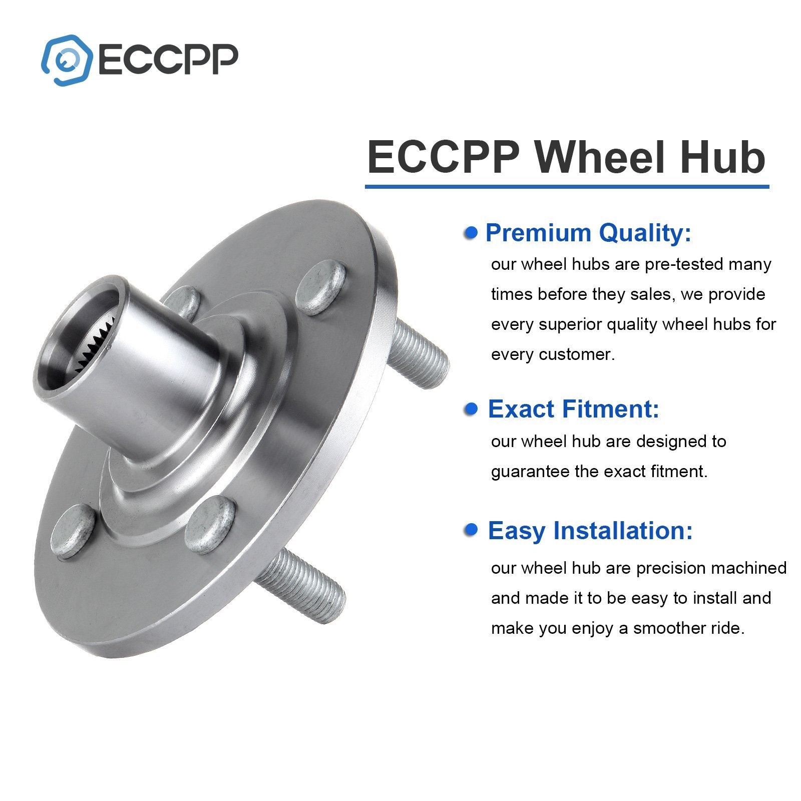 1Pc Wheel Hub & Bearing Kit Front FWD For Saturn SC1 SC2 SL SL1 SL2 SW1 SW2 1.9L 6B93BC-57