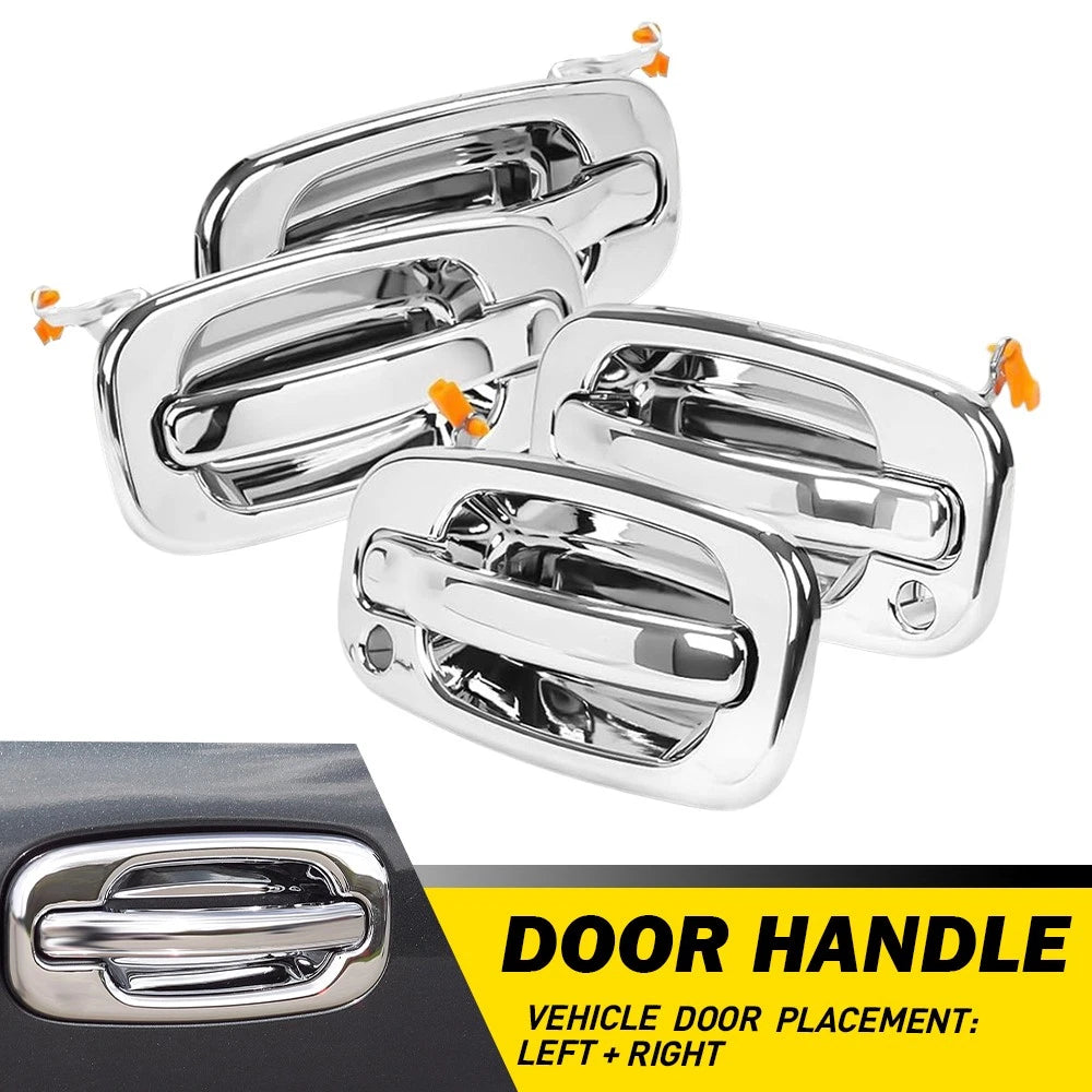 Chrome Exterior Door Handle For 2002-2006 Chevy Avalanche Silverado Suburban EOA 6B93BC-57