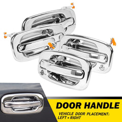 Chrome Exterior Door Handle For 2002-2006 Chevy Avalanche Silverado Suburban EOA 6B93BC-57