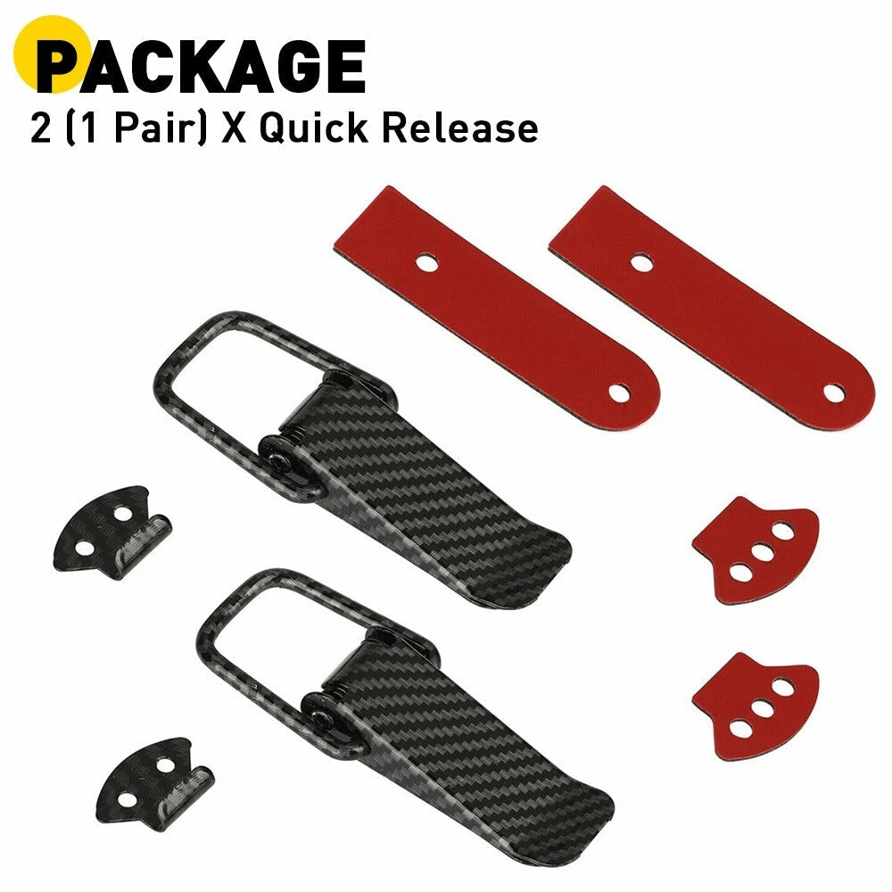 Carbon Fiber Car Bumper Trunk Fender Hatch Lids Quick Release Fastener Decor EOA 6B93BC-57
