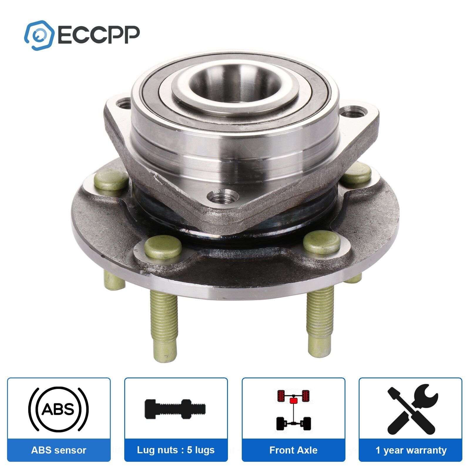 1Pc Wheel Hub Bearing Front For Buick Verano Cadillac ATS Chevrolet Cruze Volt 6B93BC-57