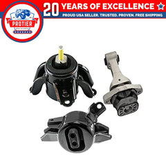 Fits 2013-2016 Hyundai Elantra GT 1.8L 2.0L AUTO Motor&Transmission Mount 3pc | 6B93BC-57