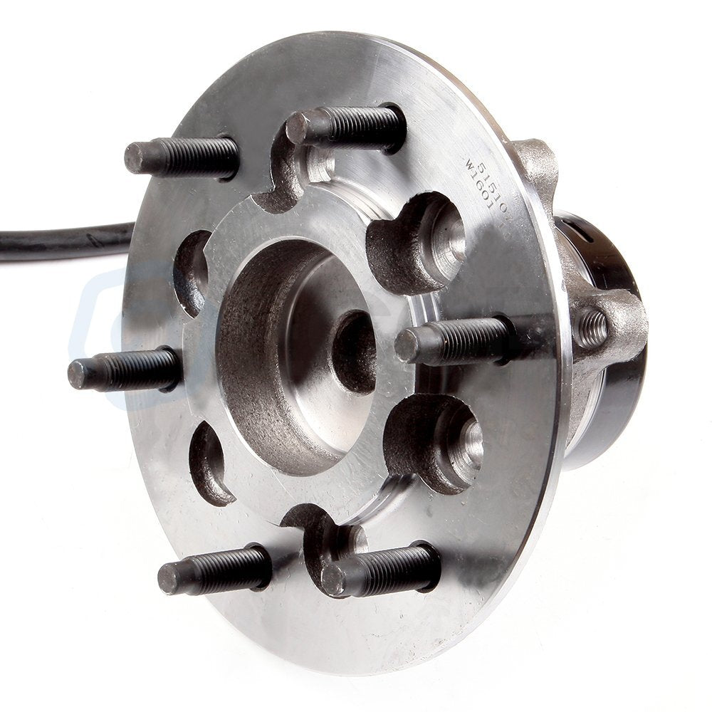 6PCS Fits 2004-08 Chevy GMC Front Wheel Bearing Upper Lower Ball Joint Kit w/ABS KOEEP