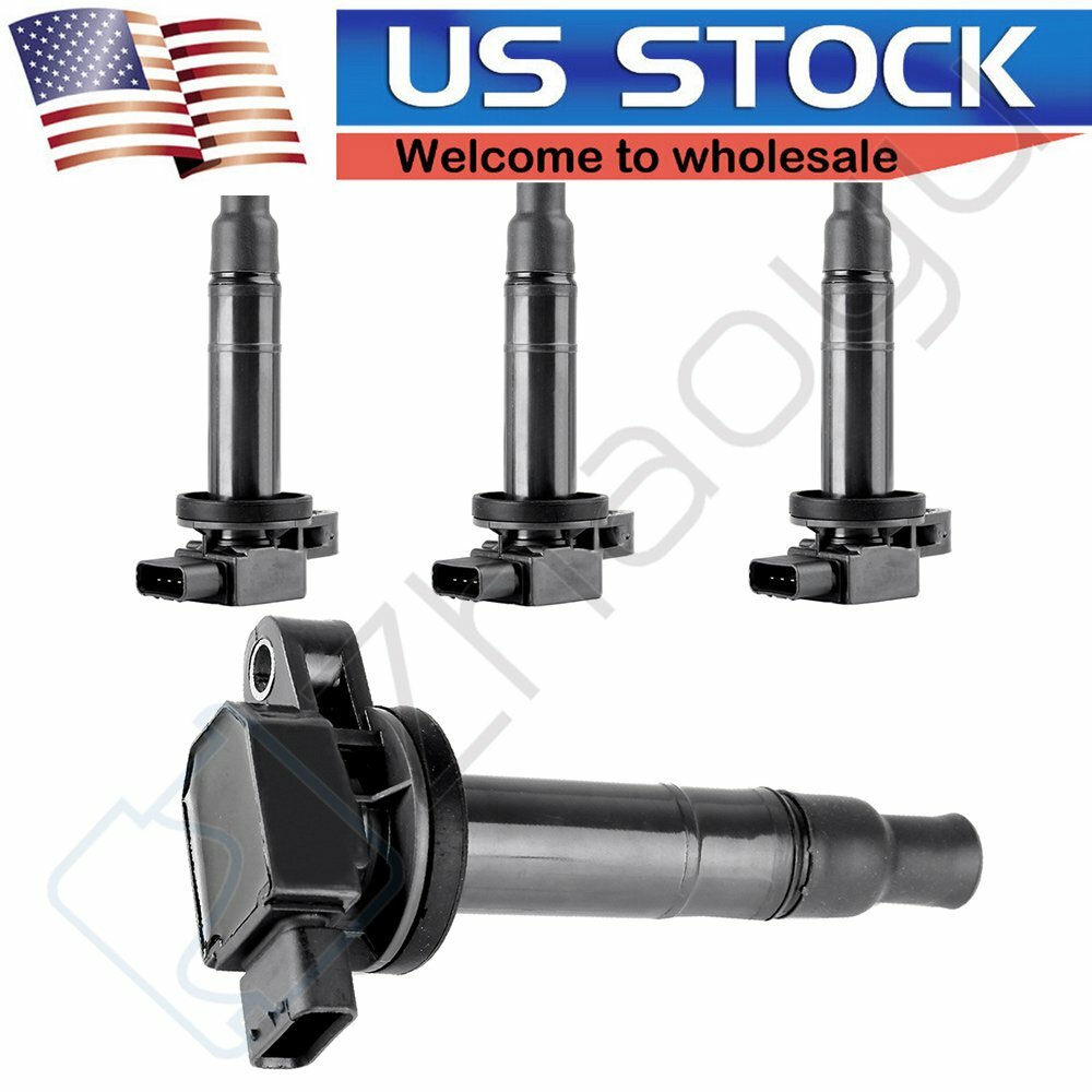 4 Ignition Coils For 2001-2010 Toyota Yaris Prius xA xB Echo 1.5L UF316 6B93BC-57