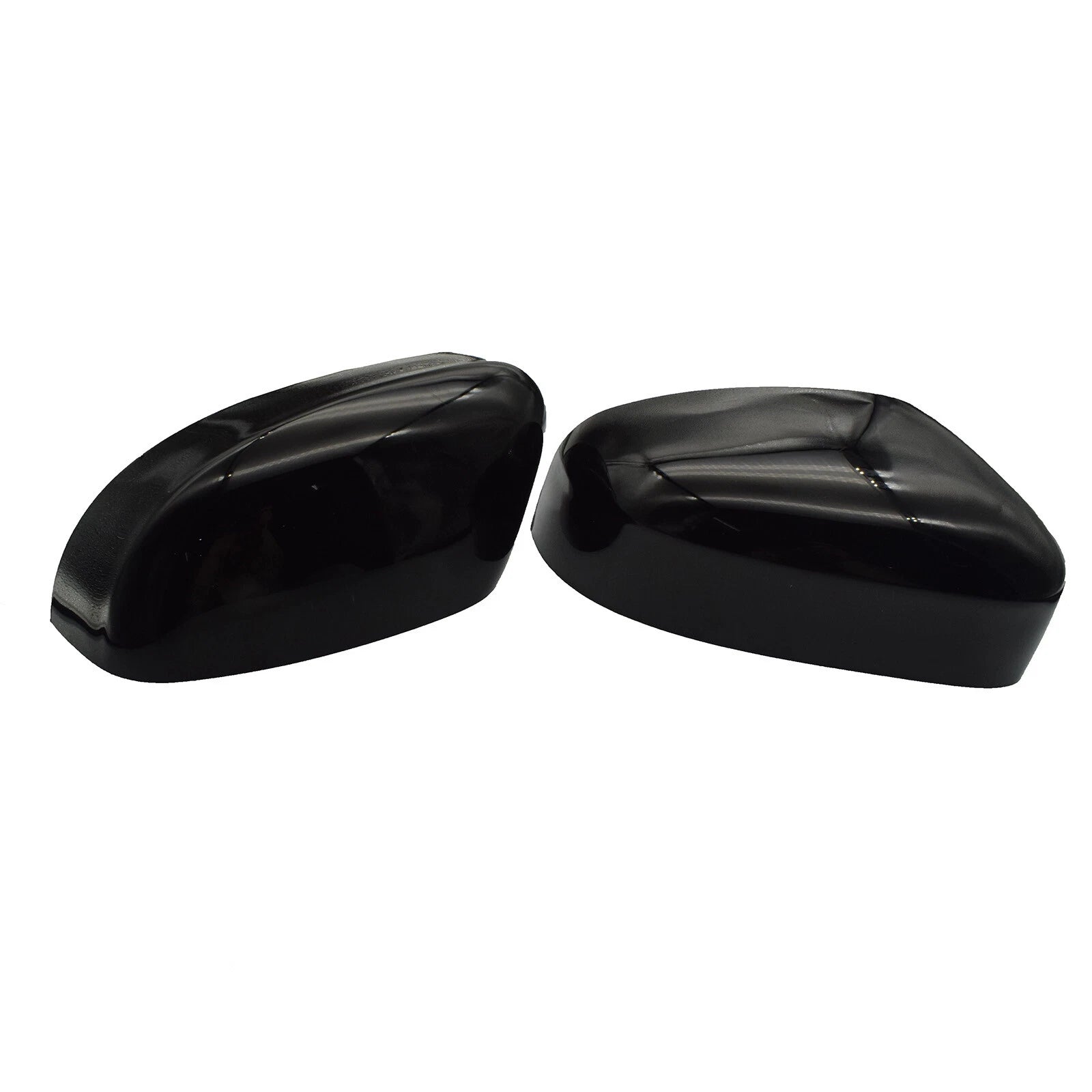Gloss Black Left Right Rearview Mirror Cover For Ford Focus MK2 MK3 2008-2018 6B93BC-57