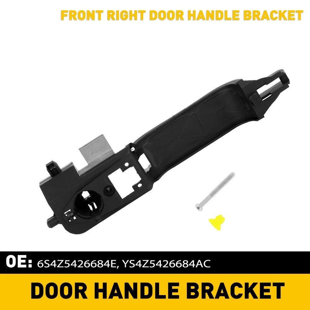 FOR 00-07 FORD FOCUS BLACK BARE FRONT RIGHT DOOR HANDLE REINFORCEMENT BRACKET EA 6B93BC-57