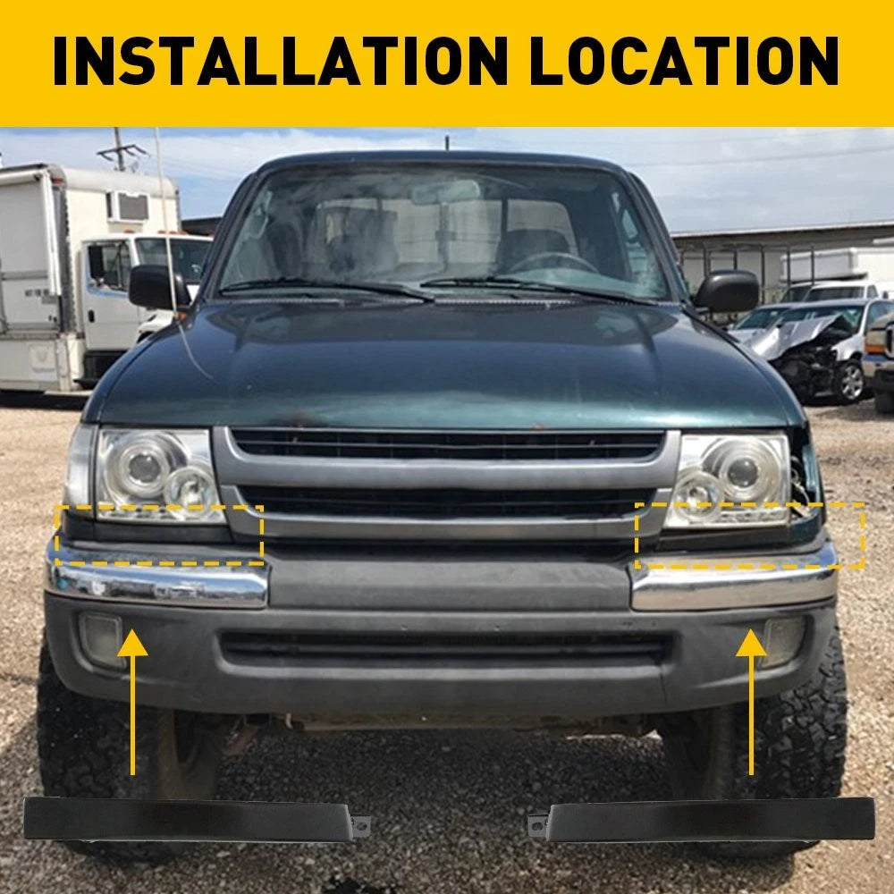FRONT BUMPER GRILLE HEADLIGHT FILLER TRIM PANELS SET FOR 1998-2000 TOYOTA TACOMA 6B93BC-57