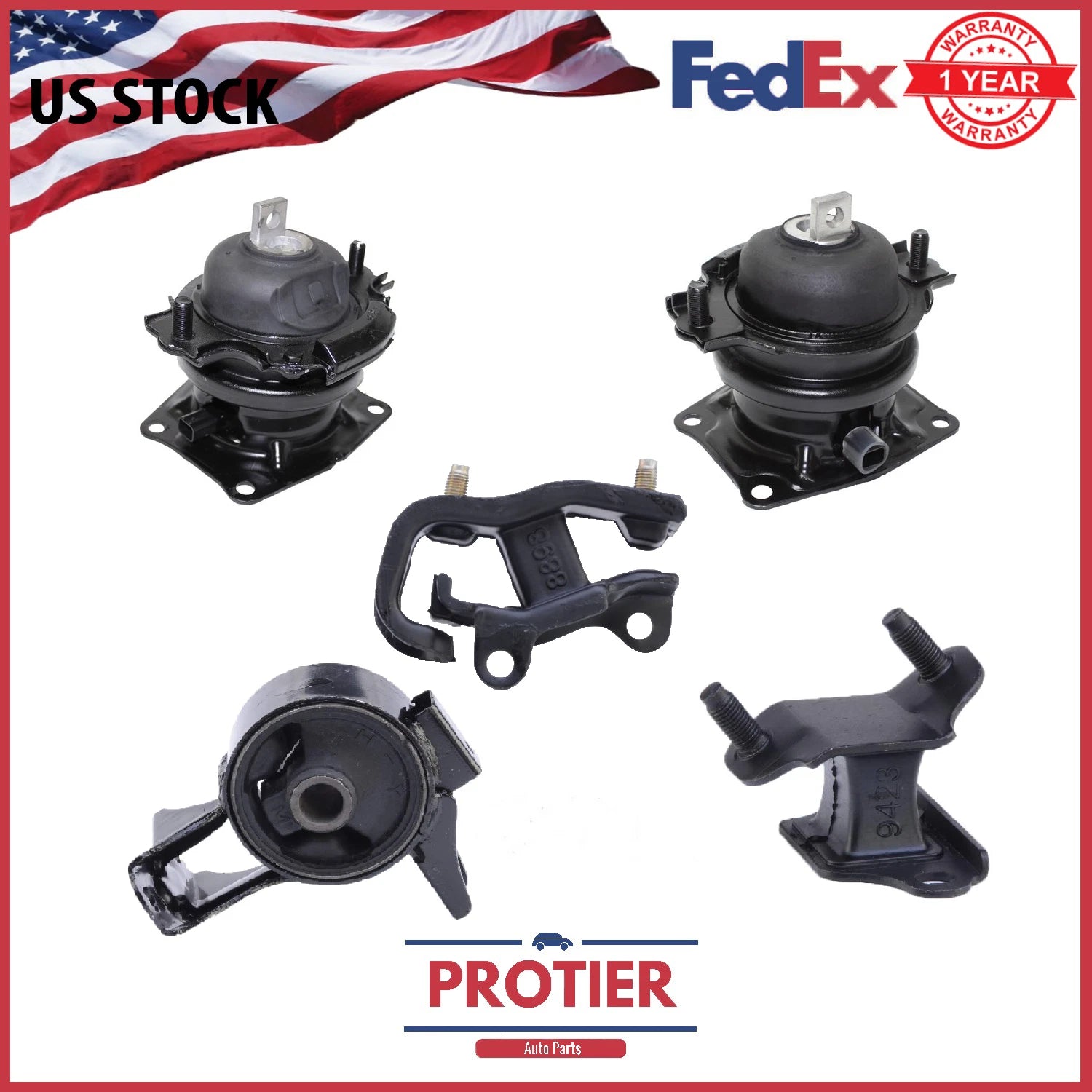 Engine Motor Trans Mount Set for 2005-06 Honda Odyssey 3.5L Touring EX-L i-VTEC 6B93BC-57