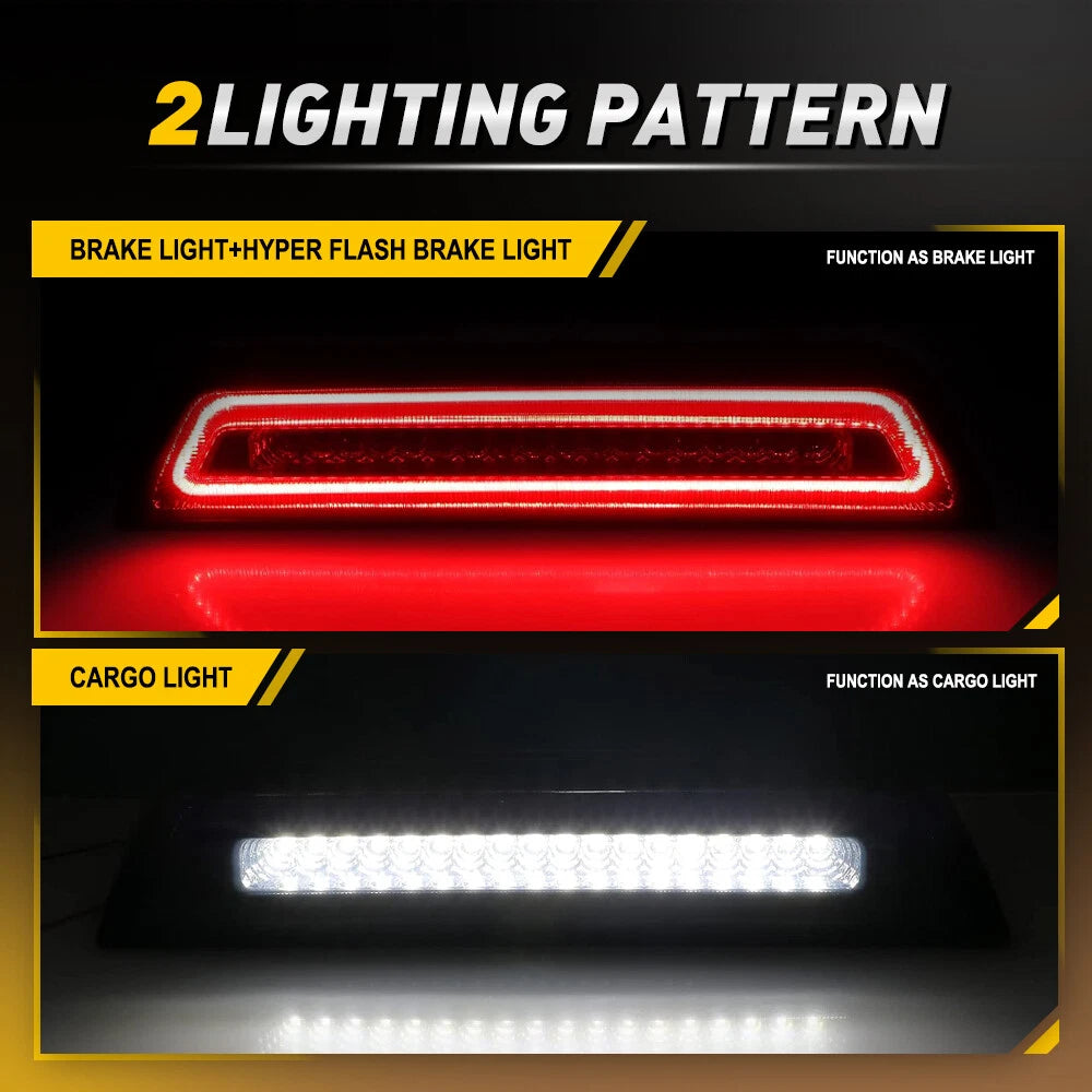 For 2016-2023 Toyota Tacoma Style F1 LED 3rd Third Tail Brake Lights Cargo Lamp 6B93BC-57