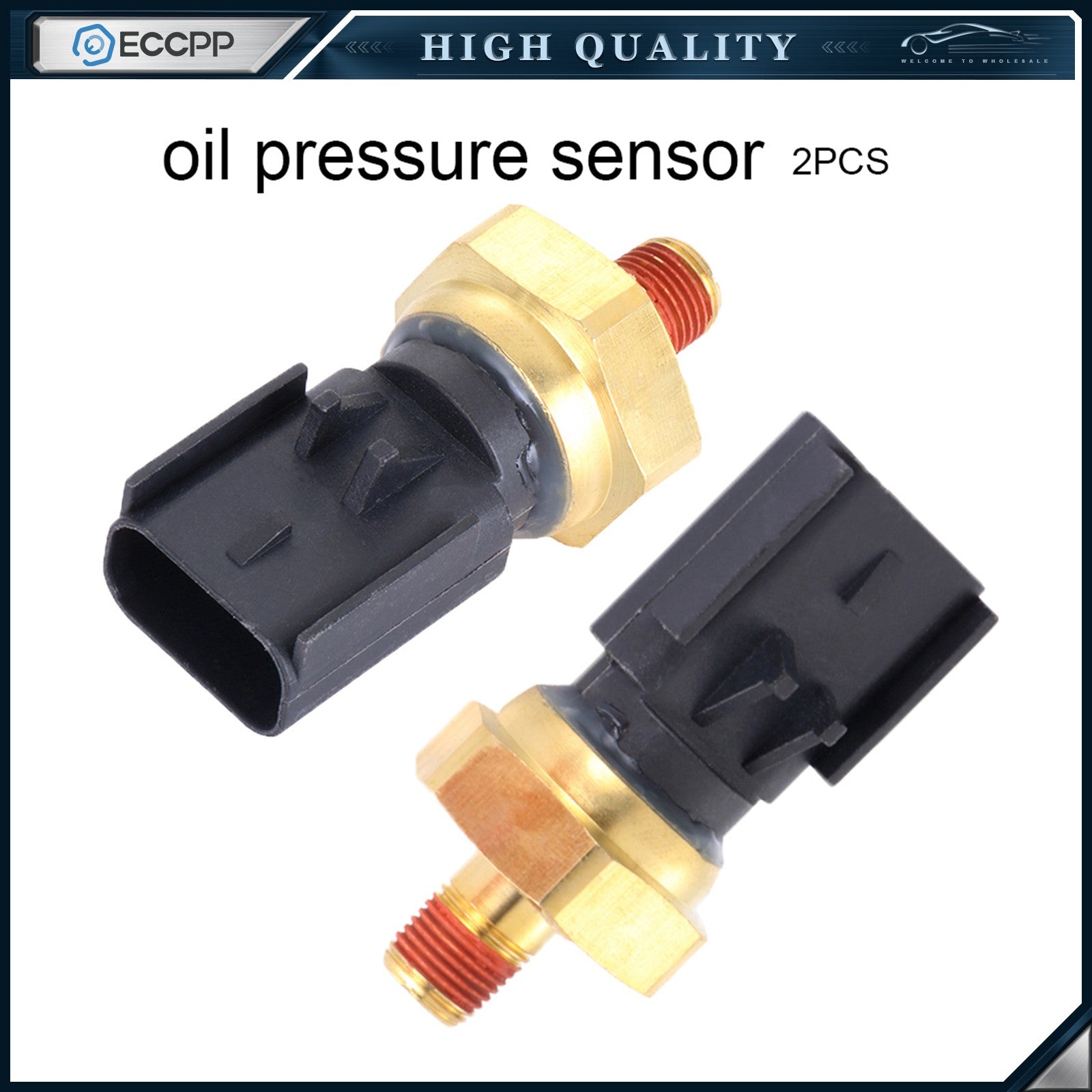 ECCPP 2pcs Oil Pressure Sensor Fit for 2006 Dodge Viper SRT-10 Coupe 2-Door 8.3L ECCPP