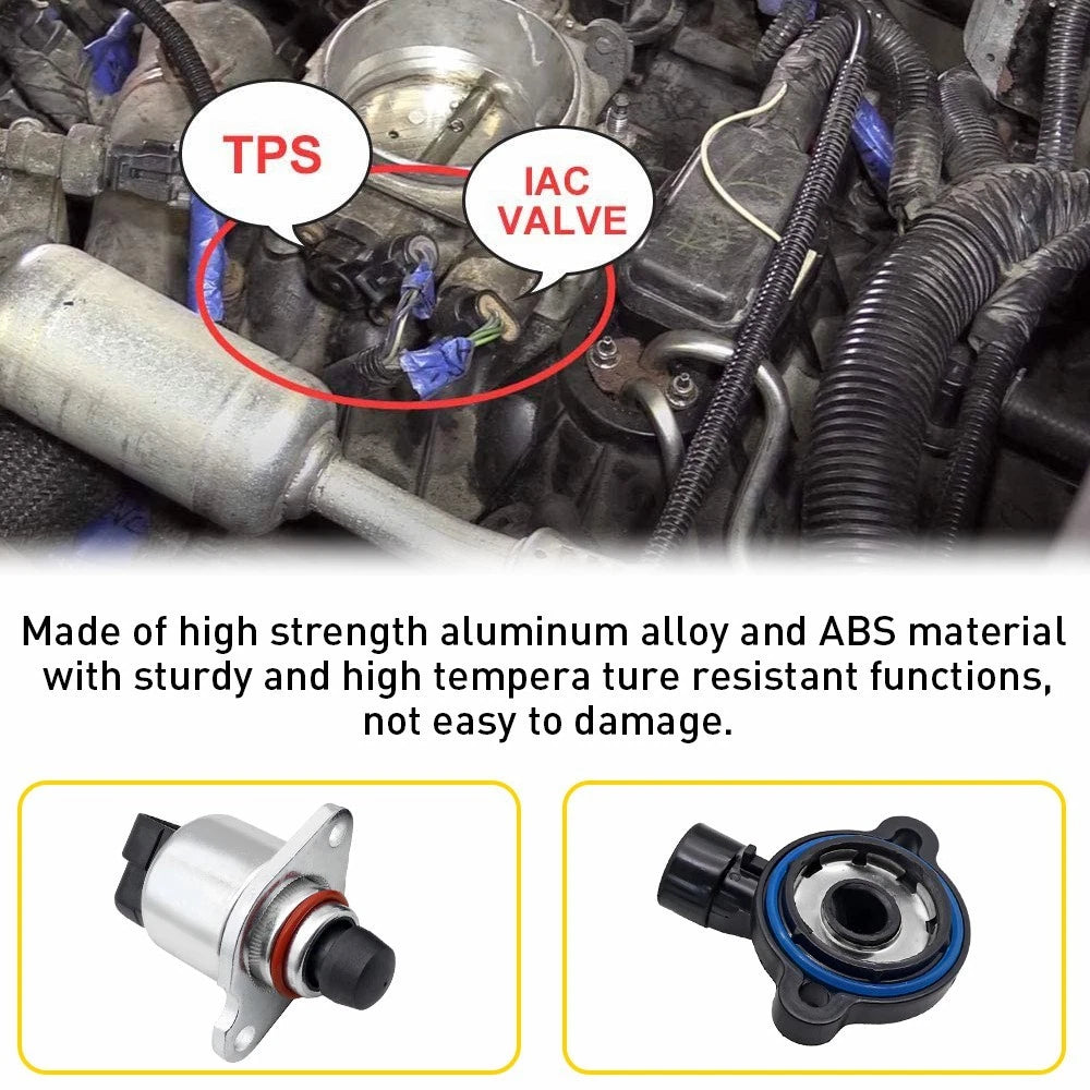 Throttle Sensor Position and Idle Air Control Valve Set for 2000-2002 Silverado 6B93BC-57