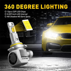 AUXITO Super Bright 9005 LED Headlight Bulbs Conversion Kit High Beam White Q16 AUXITO