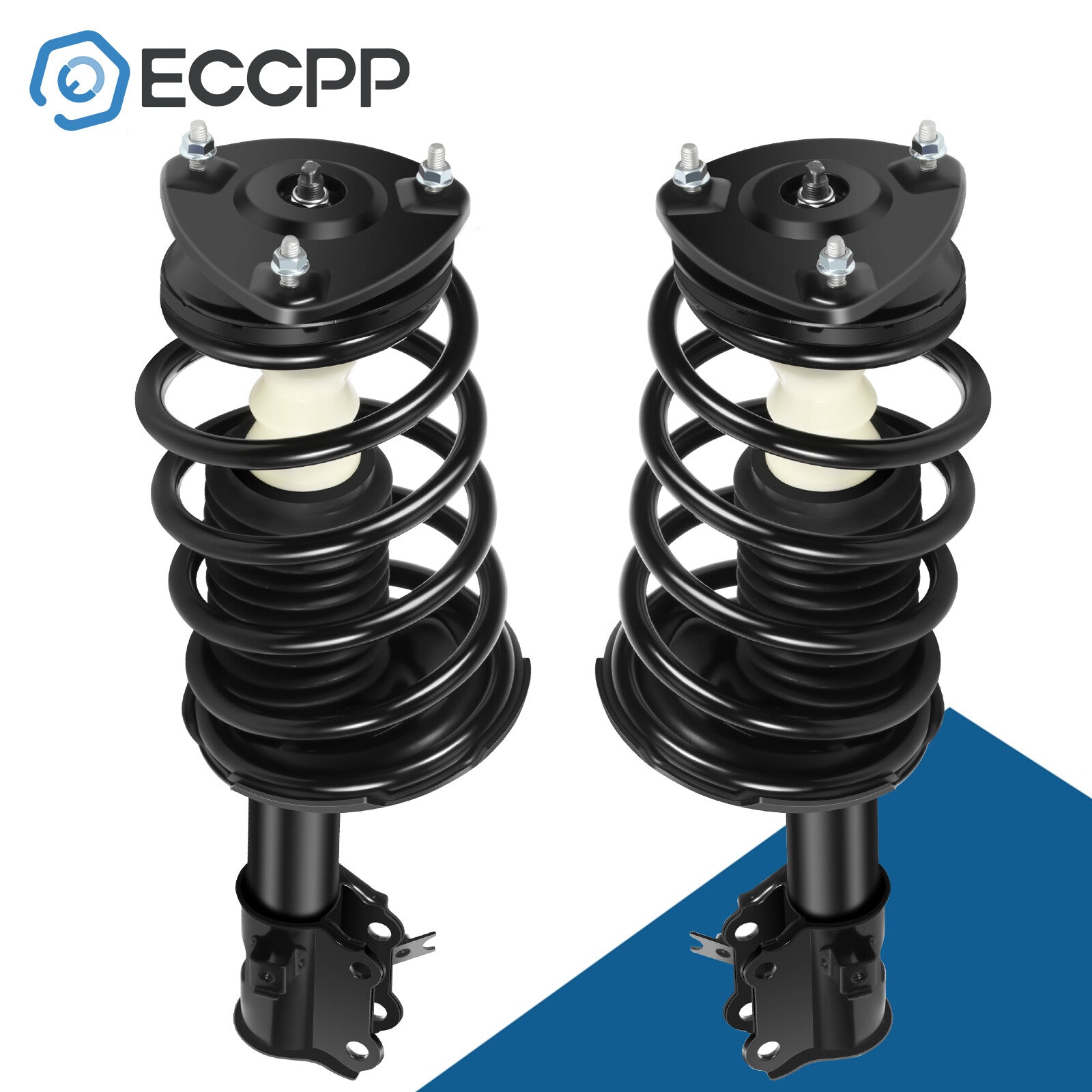 For 2006-2011 Hyundai Accent Front (2) Complete Struts & Coil Spring Assemblies 6B93BC-57