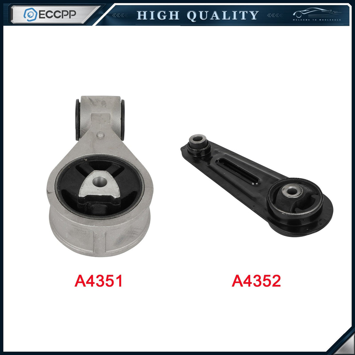 A4351 A4352 9452 9453 Engine Motor Mount for 2014-2015 Rogue Select L4 2.5L 6B93BC-57