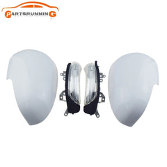 Pair Side Door Mirror Cover Cap W/ Turn Signal lights For Toyota Prius Scion iQ 6B93BC-57