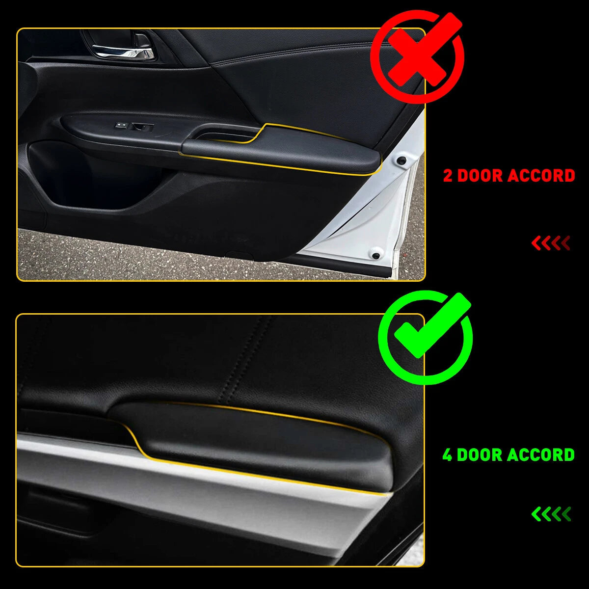 Door Panel Armrest Front LH For RH Honda Accord Crosstour 3.5L 2008-2014 EOA 6B93BC-57