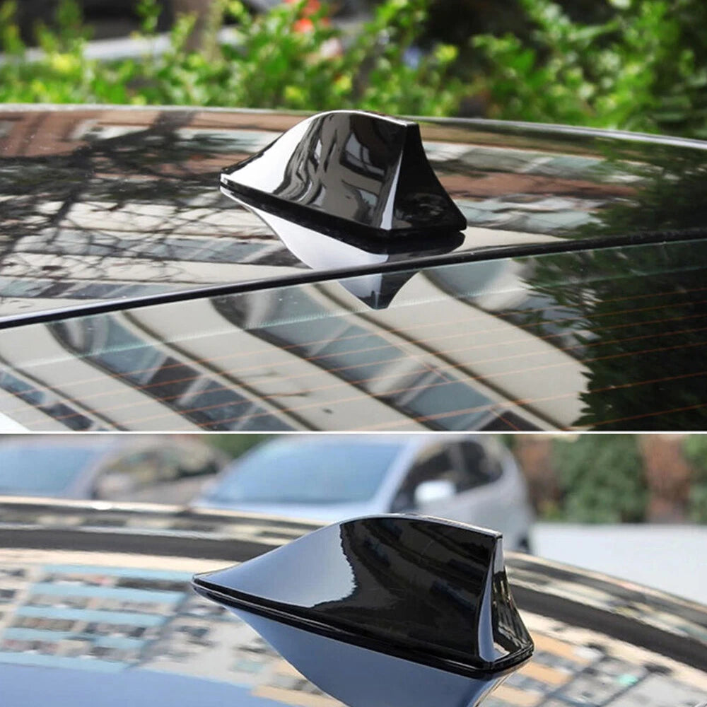 Fin Roof Car Trim Antenna Black Shark Radio FM/AM Antena Cover High Quality ABS 6B93BC-57