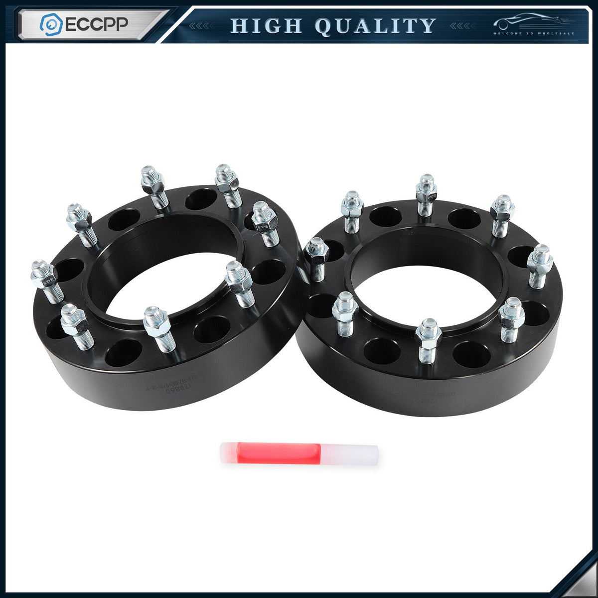2 Pcs 2" 8x8 Wheel Spacers 9/16" Studs For Bobcat Case CAT Skid Steer Loader 6B93BC-57