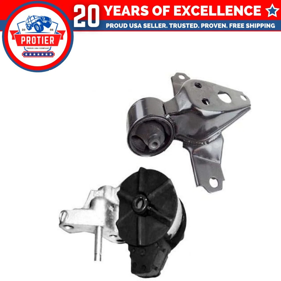 Front Right & Rear Motor Mount 2PCS for 92-95 TOYOTA PASEO 1.5L for Auto Trans 6B93BC-57