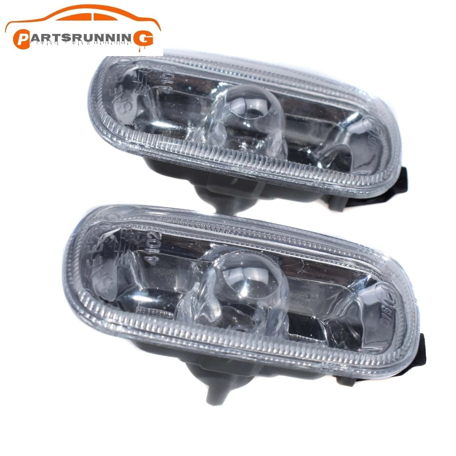 2 X Side Turn Light Cover Clear Lens For 2002-2008 Audi A4 B6 B7 A6 C5 4B0949127 6B93BC-57