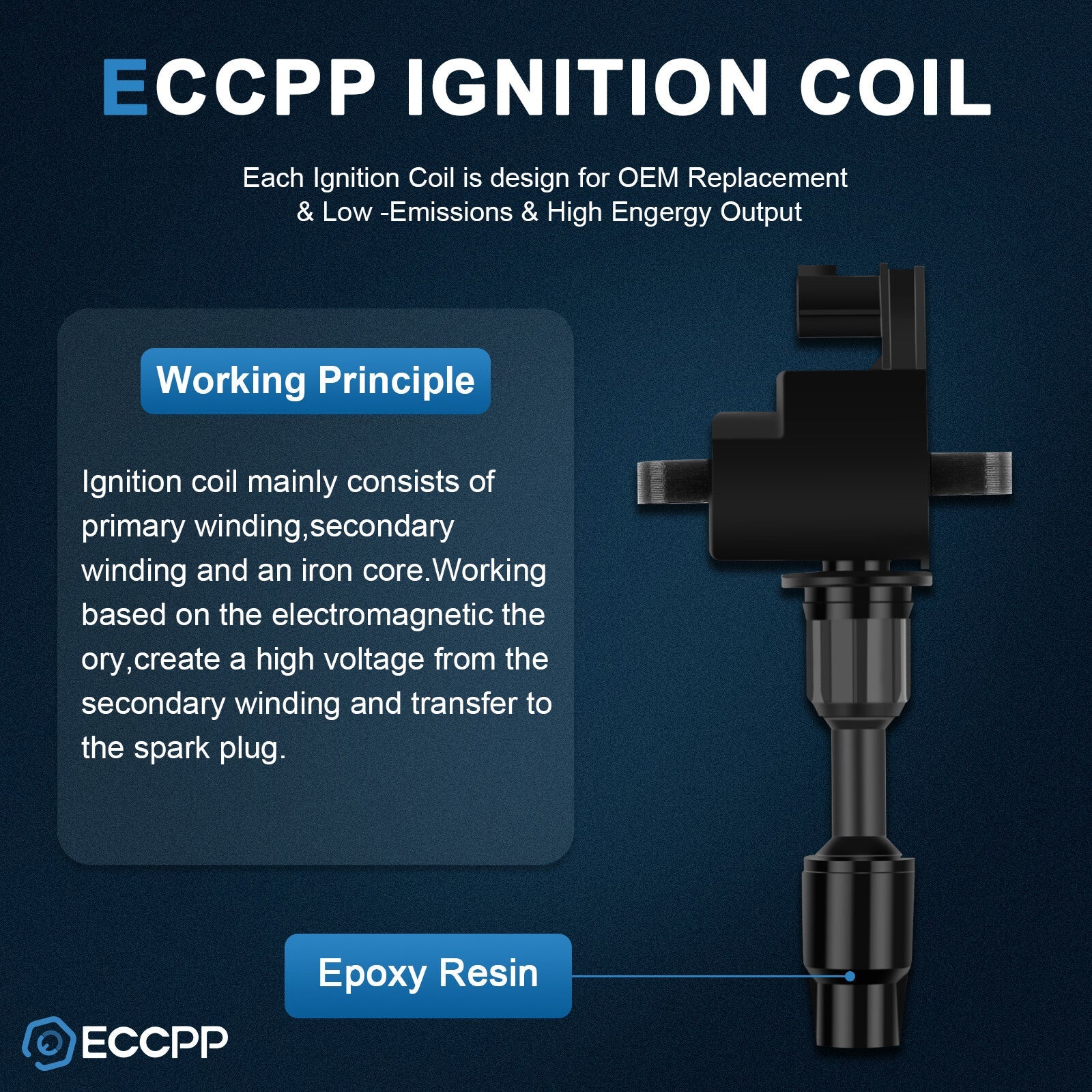 ECCPP 8 Ignition Coils For V8 4.1L Infiniti For Q45 1997 1998 1999 2000 20001 ECCPP