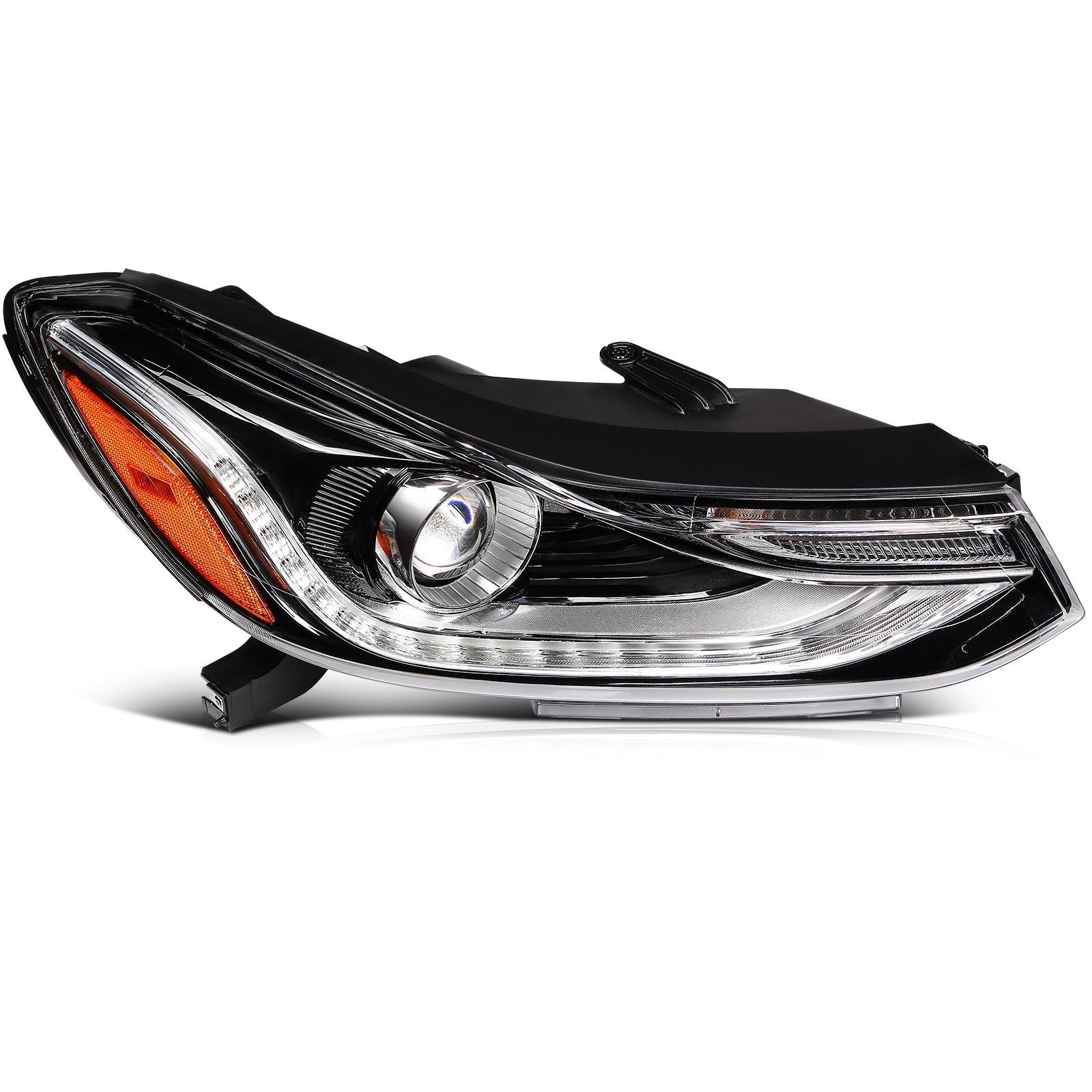 ECCPP LED Headlights For Chevrolet Trax LS 1.4L 1.8L 2017-2022 Pair Black Amber ECCPP
