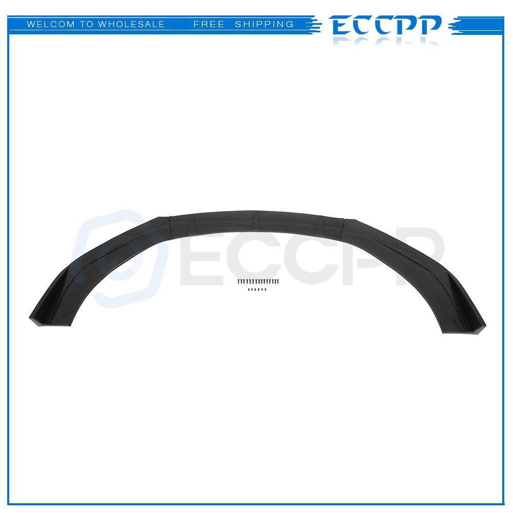 3 Piece Front Bumper Lip Universal For Most (Big Size) -Gloss Carbon Look 6B93BC-57